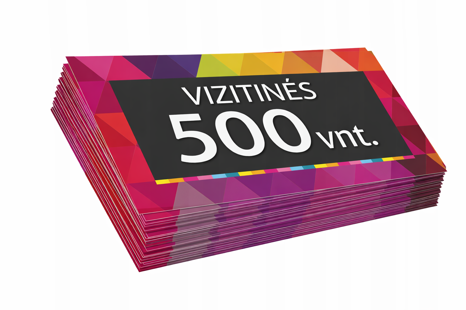 Dvipusės vizitinės kortelės 90×50